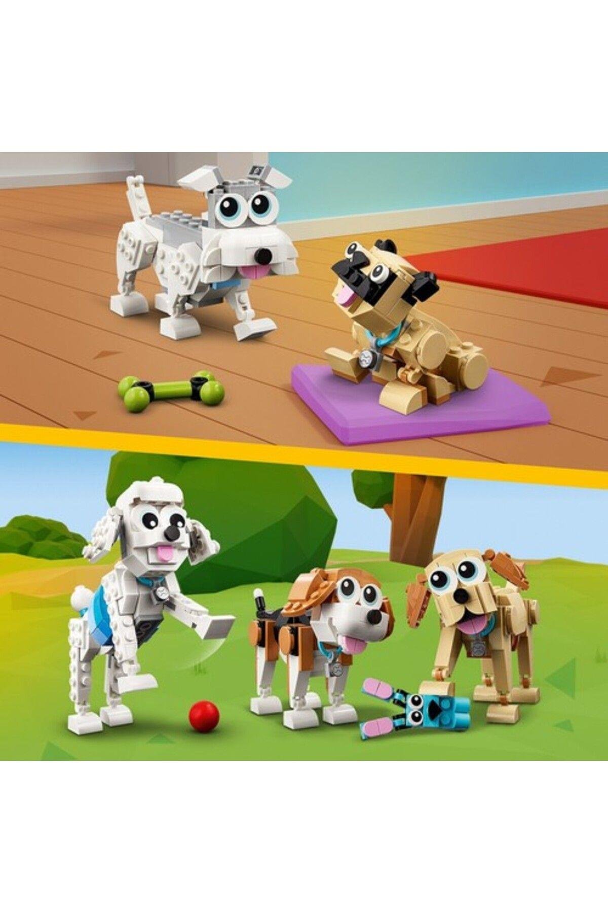 LEGO ® Creator Sevimli Köpekler 31137 - 7 Yaş ve Üzeri Çocuklar için Oyuncak Yapım Seti (475 Parça)-Lego