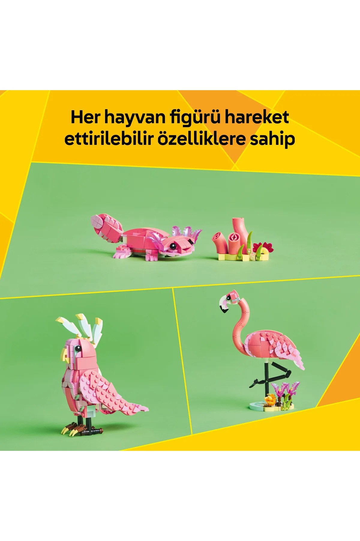Lego Creator Vahşi Hayvanlar Pembe Flamingo 31170-Lego