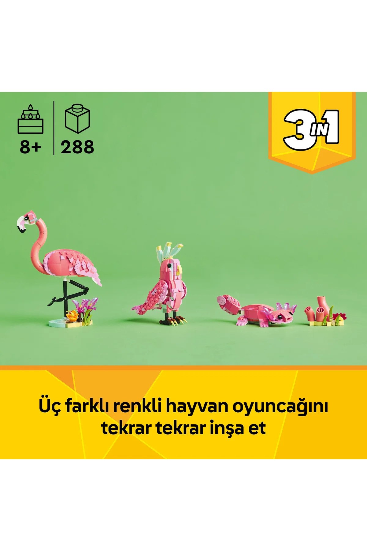 Lego Creator Vahşi Hayvanlar Pembe Flamingo 31170-Lego
