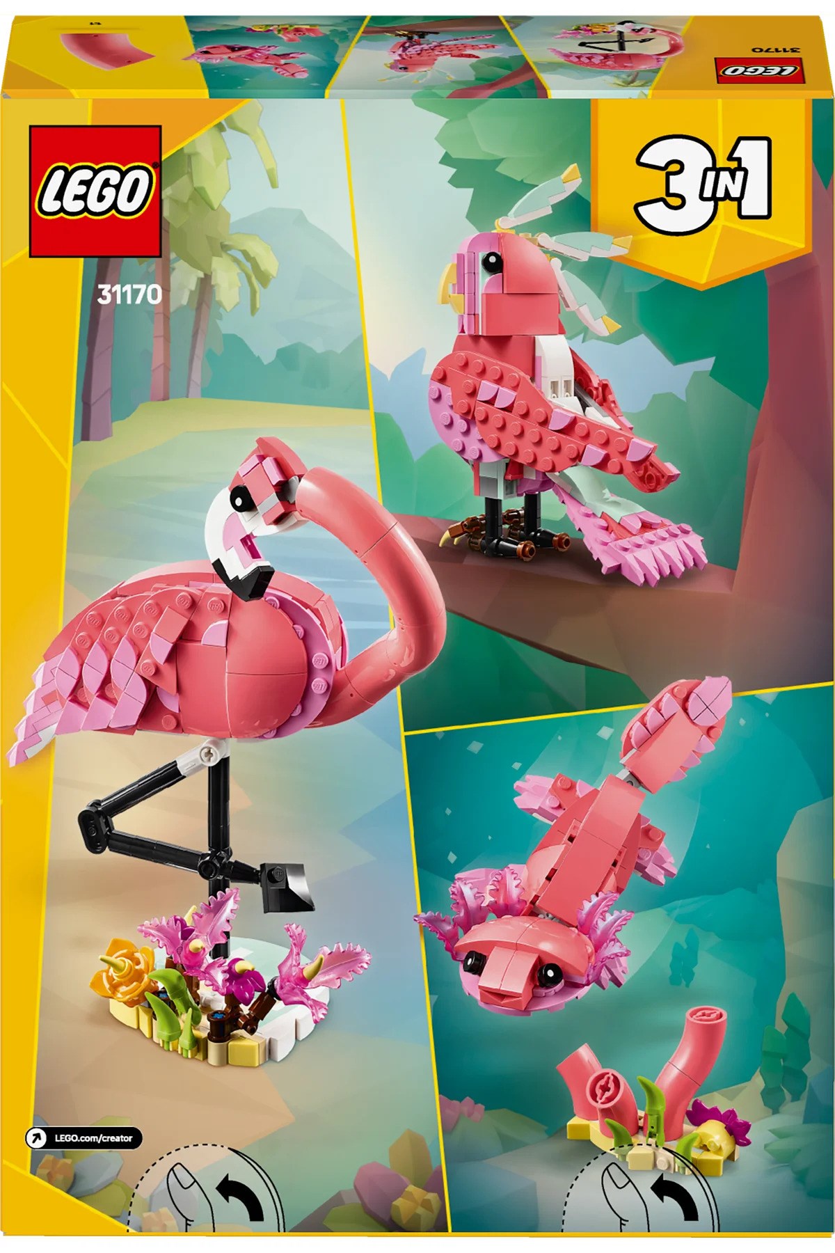 Lego Creator Vahşi Hayvanlar Pembe Flamingo 31170-Lego