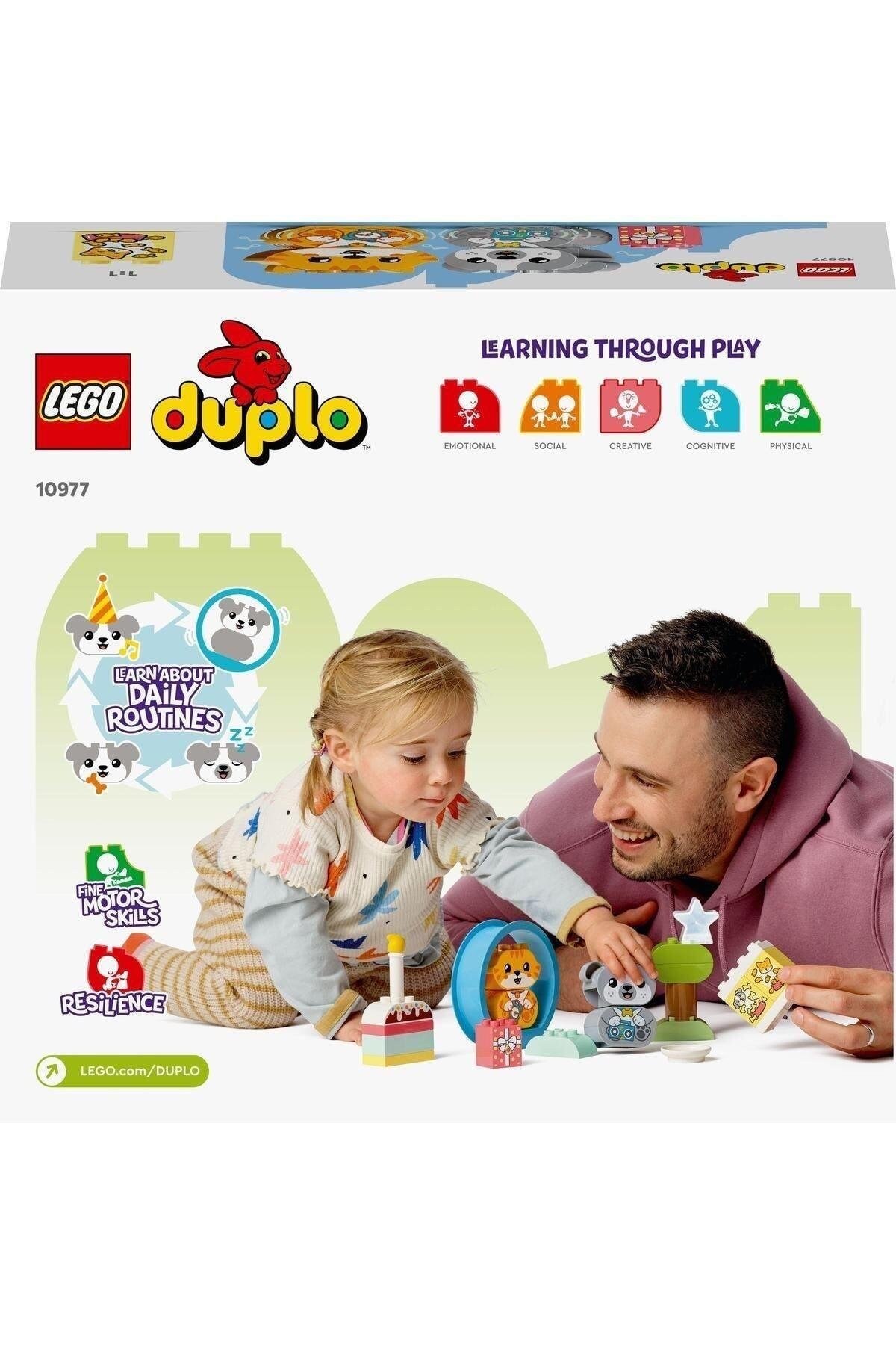 LEGO ® DUPLO® Sesli İlk Yavru Köpeğim ve Yavru Kedim 10977 -Evcil Hayvan Oyuncak Yapım Seti(22 Parça)-Lego