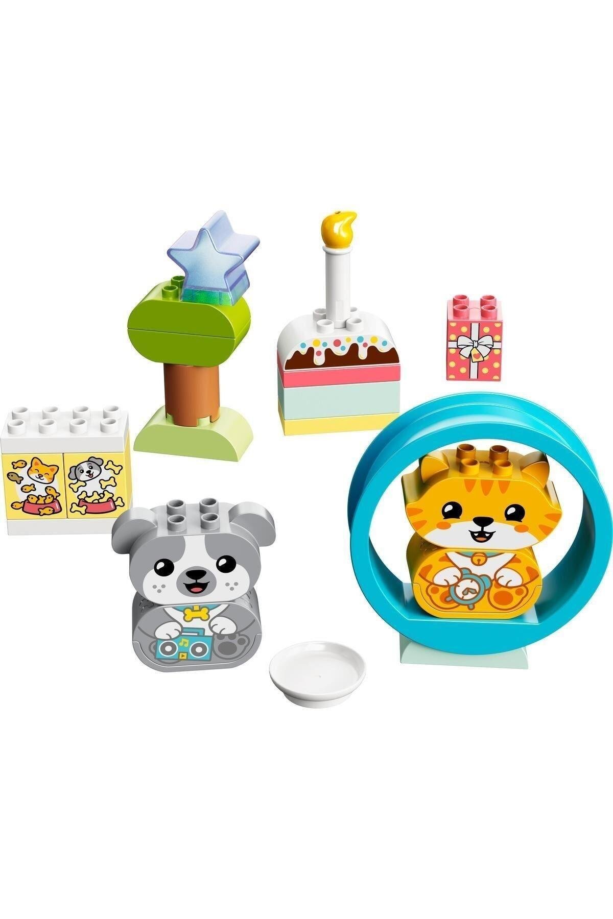 LEGO ® DUPLO® Sesli İlk Yavru Köpeğim ve Yavru Kedim 10977 -Evcil Hayvan Oyuncak Yapım Seti(22 Parça)-Lego