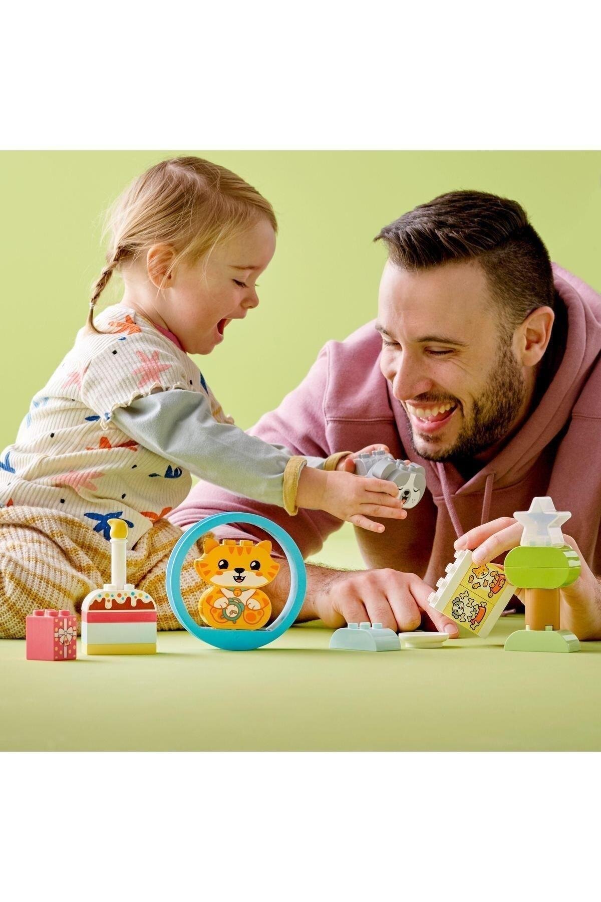 LEGO ® DUPLO® Sesli İlk Yavru Köpeğim ve Yavru Kedim 10977 -Evcil Hayvan Oyuncak Yapım Seti(22 Parça)-Lego