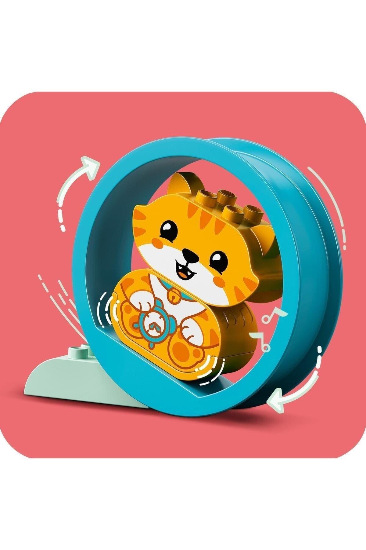 LEGO ® DUPLO® Sesli İlk Yavru Köpeğim ve Yavru Kedim 10977 -Evcil Hayvan Oyuncak Yapım Seti(22 Parça)-Lego