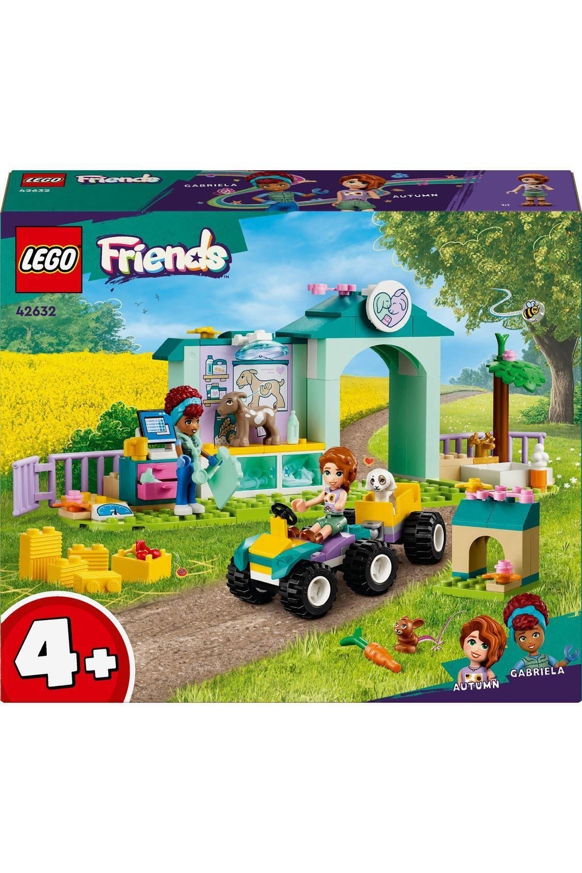 LEGO ® Friends Çiftlik Hayvanı Veteriner Kliniği 42632 -  Yaratıcı Oyuncak Yapım Seti (161 Parça)-Lego