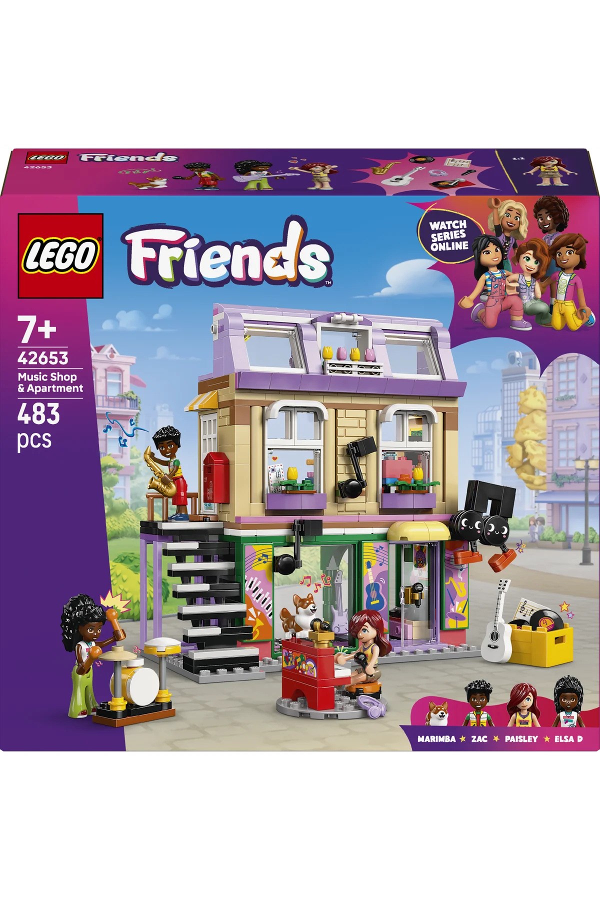 Lego Friends Müzik Mağazası ve Daire 42653-Lego