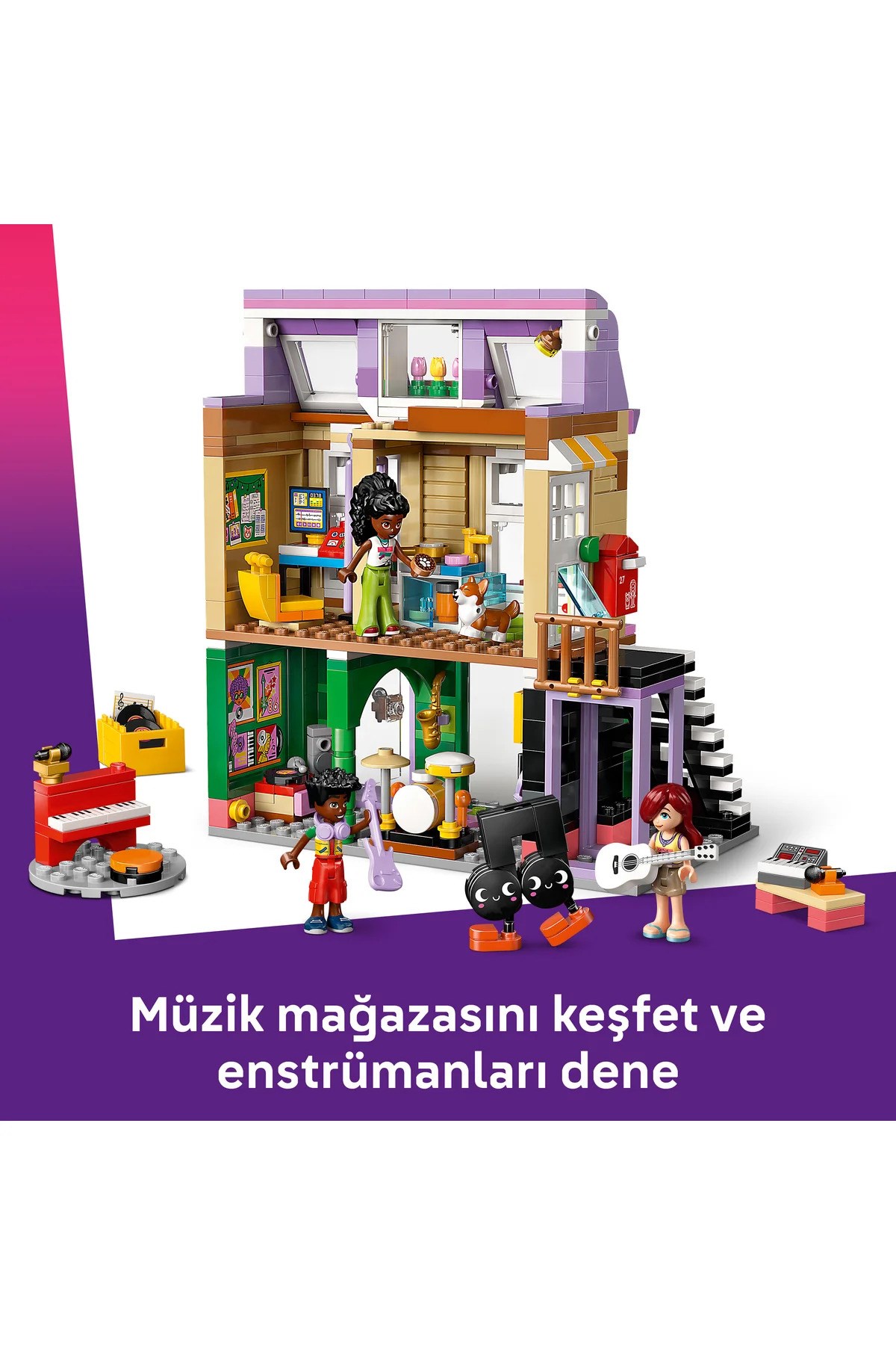 Lego Friends Müzik Mağazası ve Daire 42653-Lego