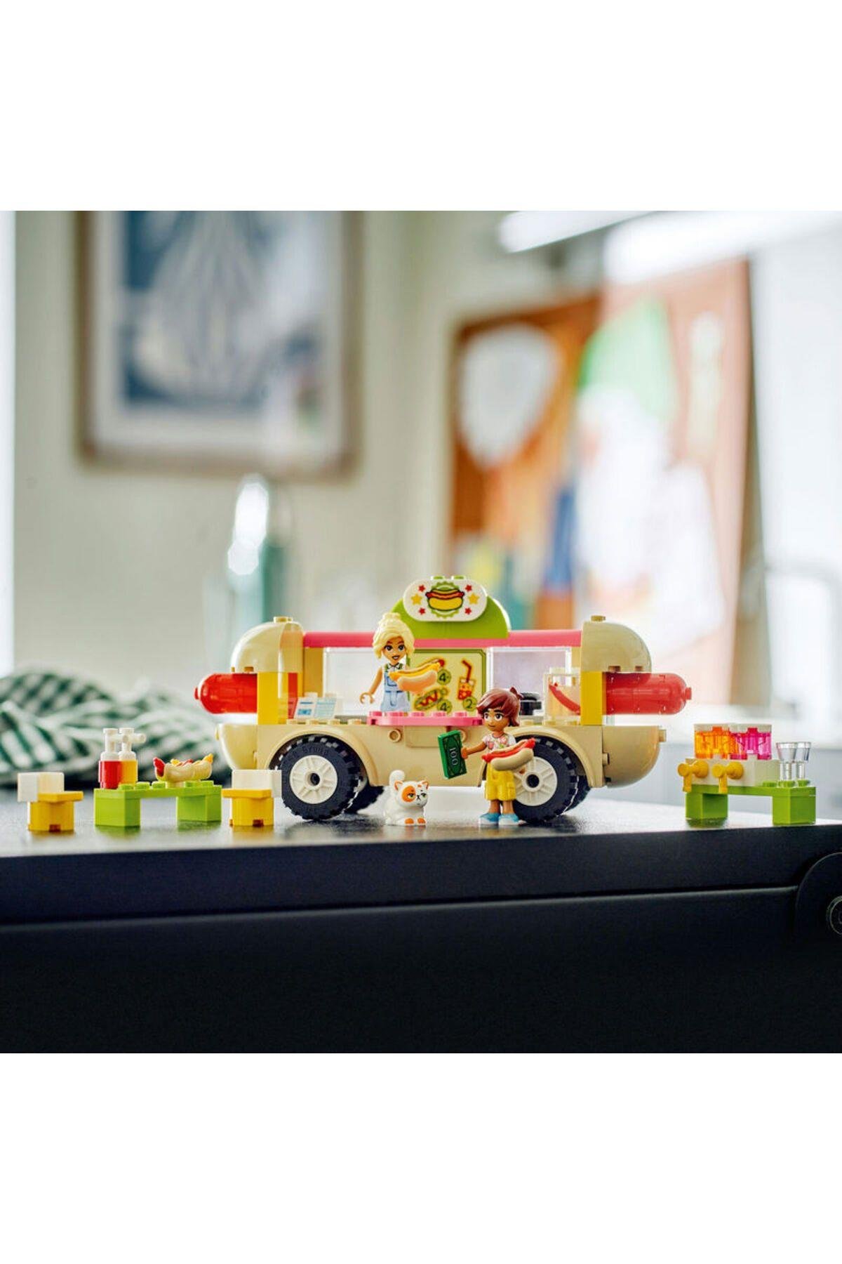 LEGO ® Friends Sosisli Sandviç Arabası 42633 -  Yaratıcı Oyuncak Yapım Seti (100 Parça)-Lego