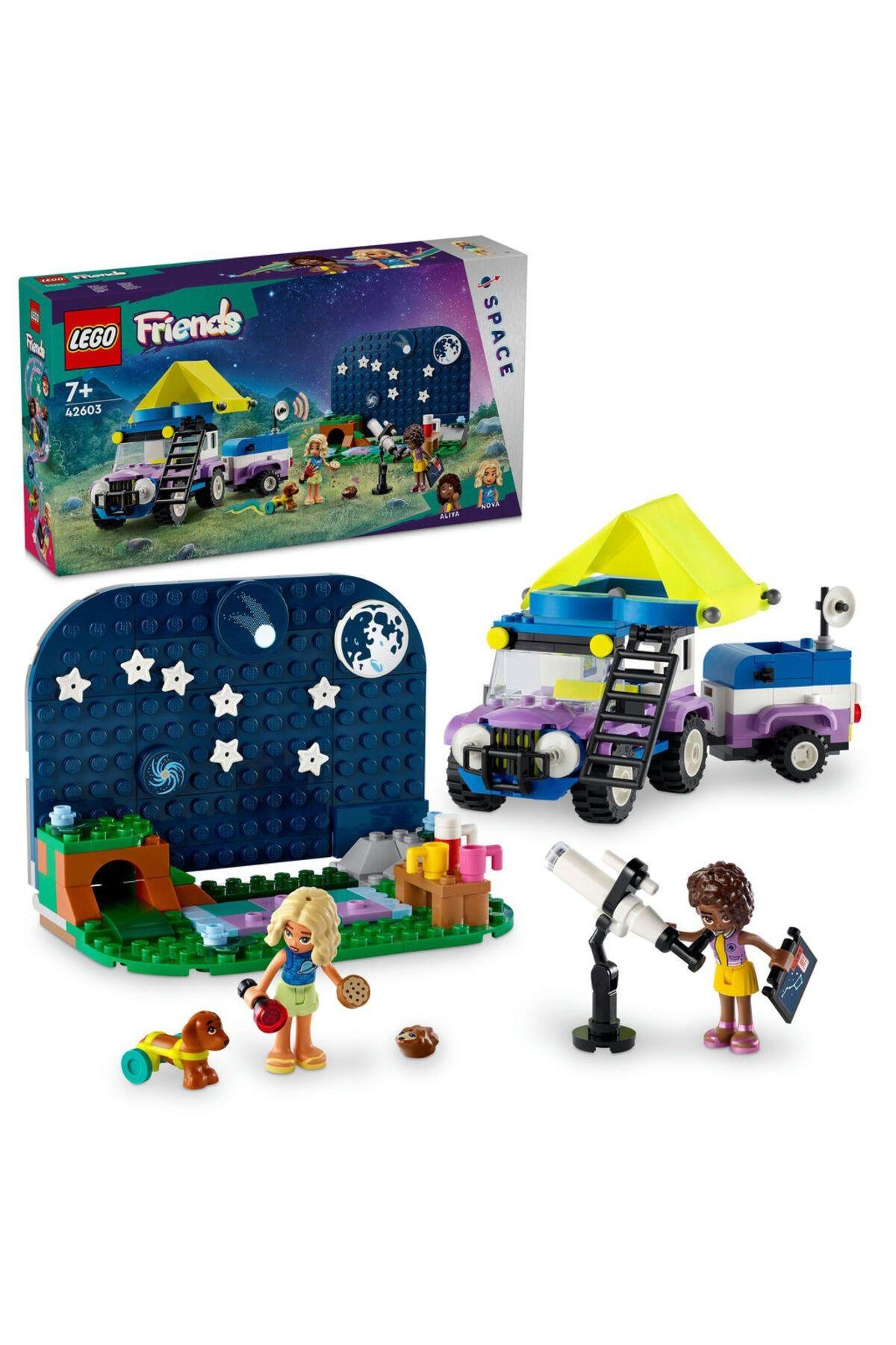 LEGO ® Friends Yıldız Gözlemleme Kamp Aracı 42603 - Yaratıcı Oyuncak Yapım Seti (364 Parça)-Lego