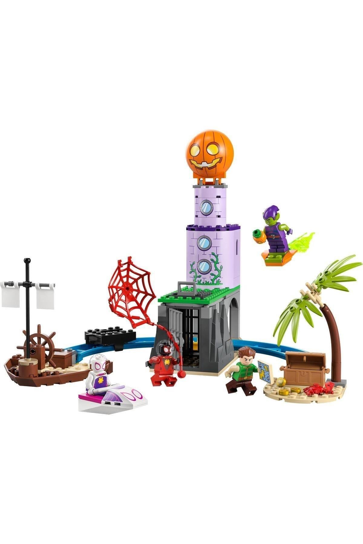 LEGO ® Marvel Spidey Ekibi Yeşil Goblin’in Deniz Fenerinde 10790 - Yaratıcı Oyuncak Seti(149 Parça)-Lego