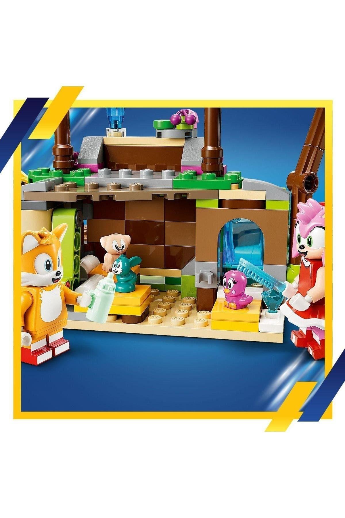 LEGO ® Sonic the Hedgehog™ Amy’nin Hayvan Kurtarma Adası 76992 - Oyuncak Yapım Seti (388 Parça)-Lego