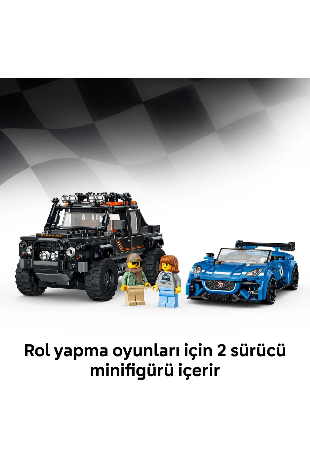 LEGO Speed Champions Jaguar Project 7 ve Land Rover Defender 77264-Lego