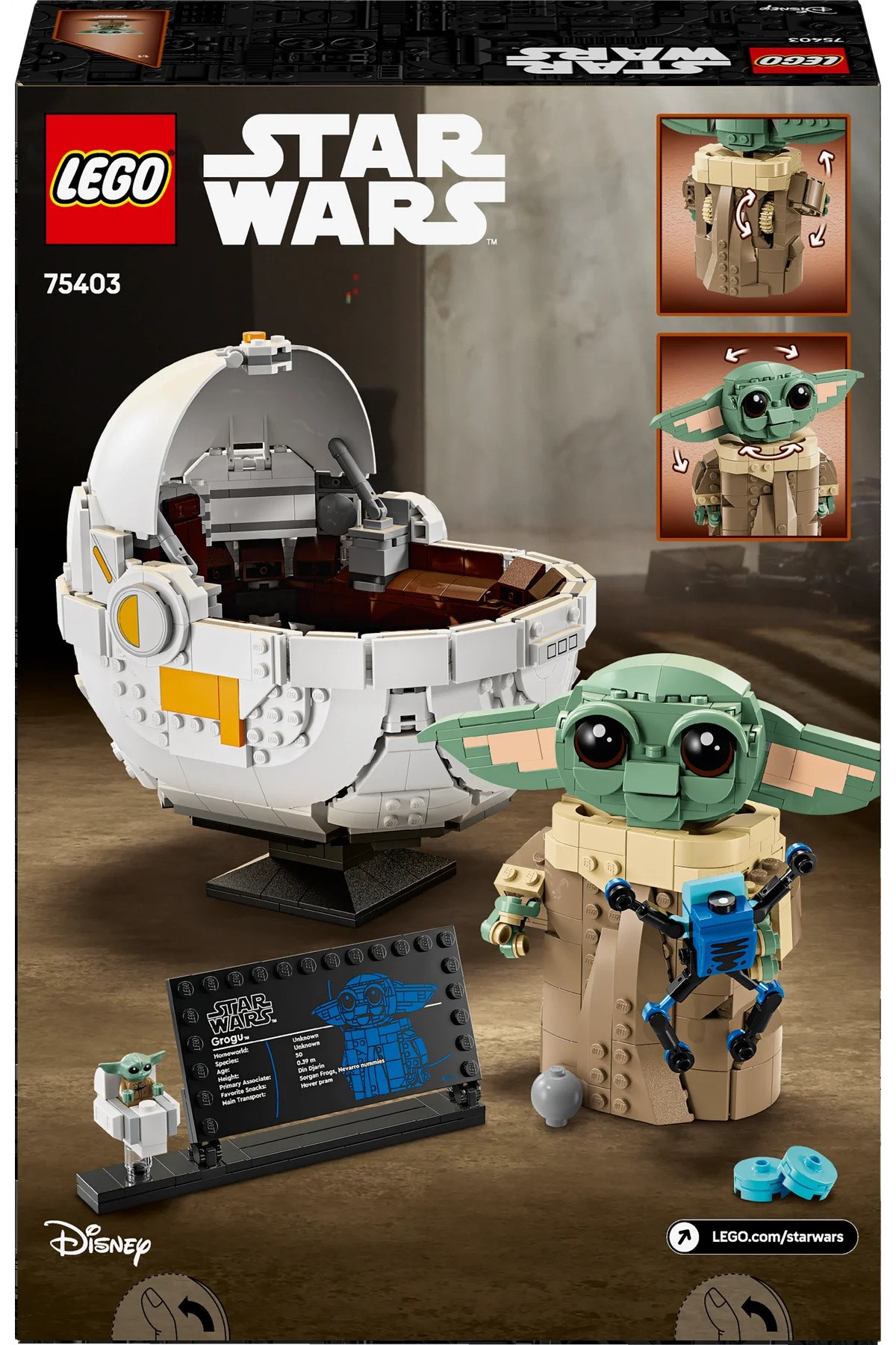 LEGO Star Wars Uçan Bebek Arabalı Grogu 75403-Lego