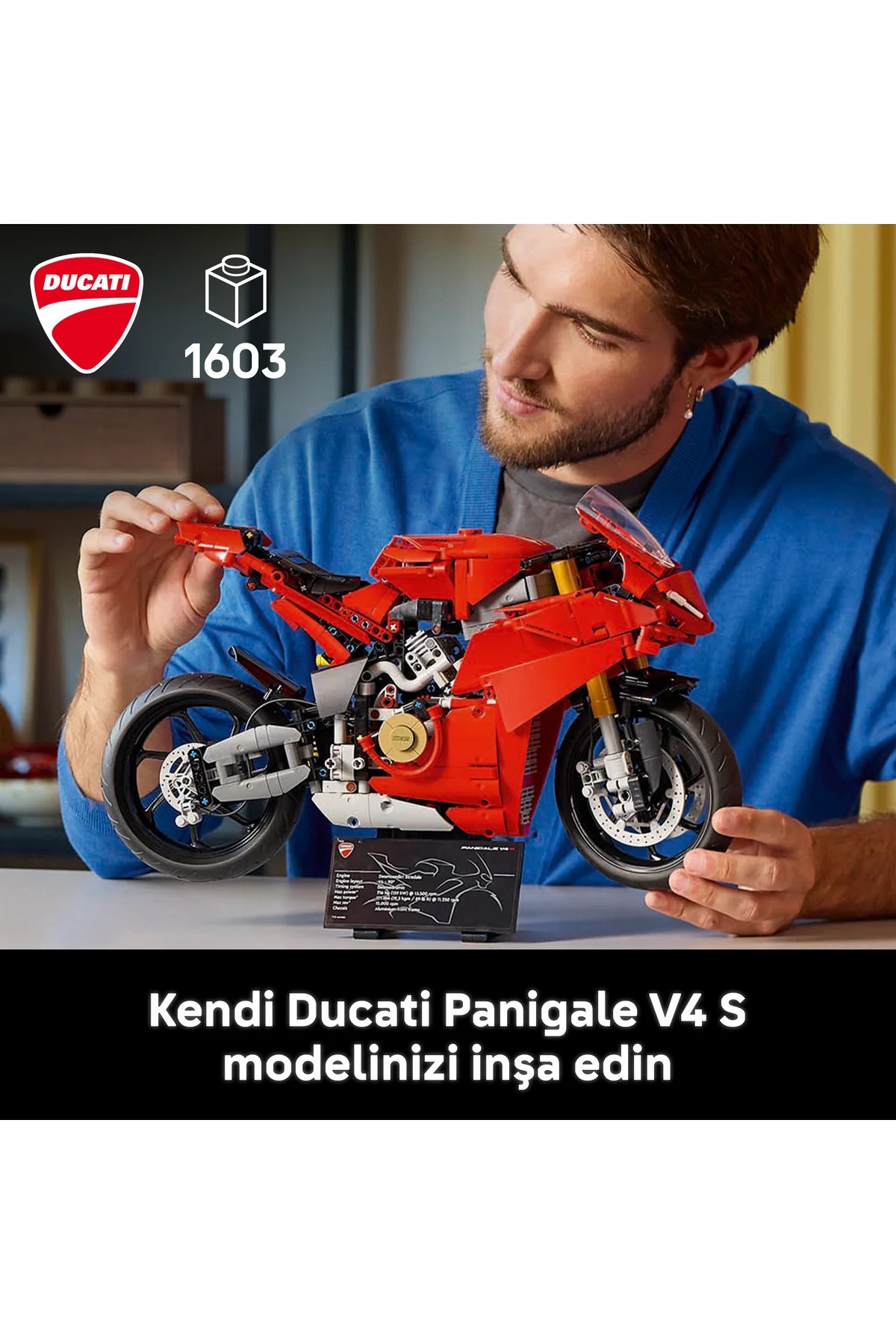 LEGO Technic Ducati Panigale V4 S Motosiklet 42202-Lego Technic