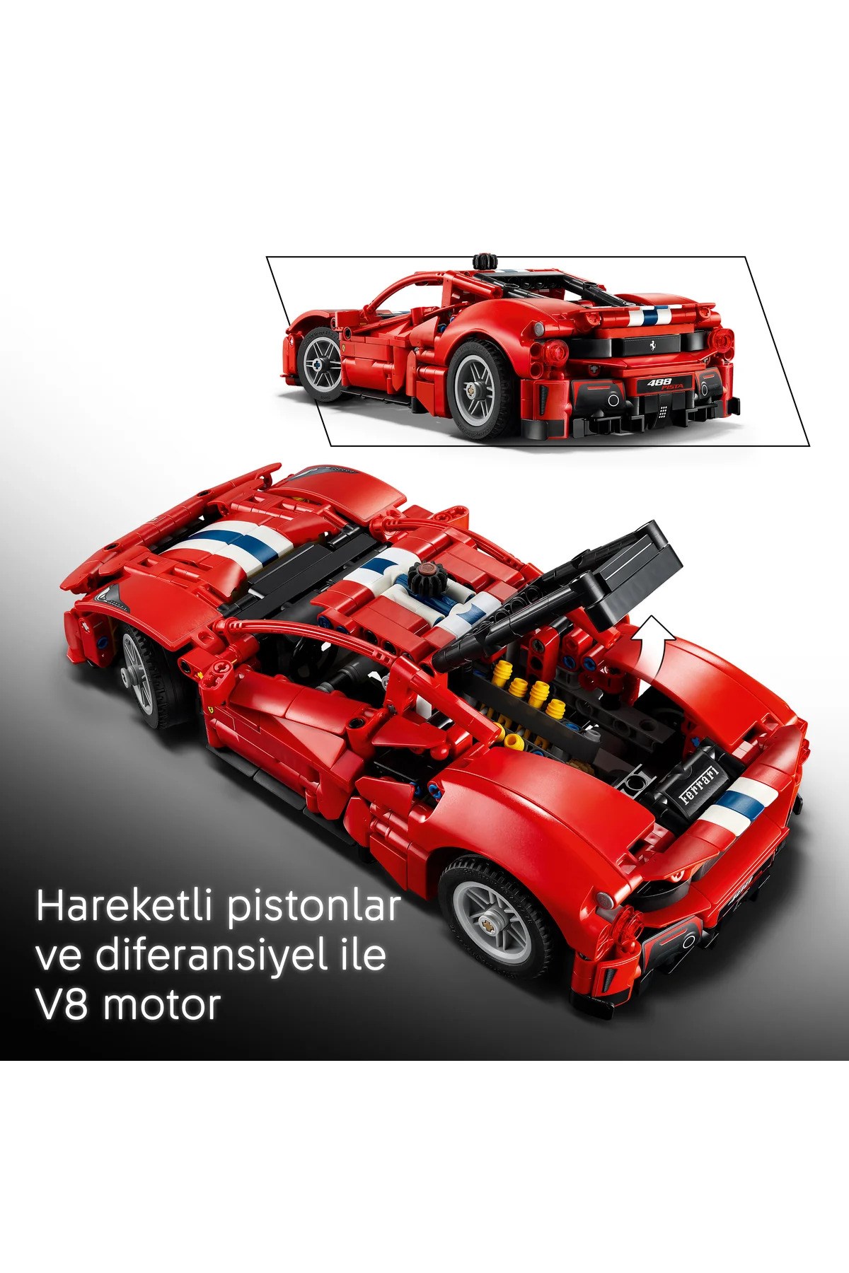LEGO Technic Ferrari 488 PISTA Araba 42235-Lego Technic