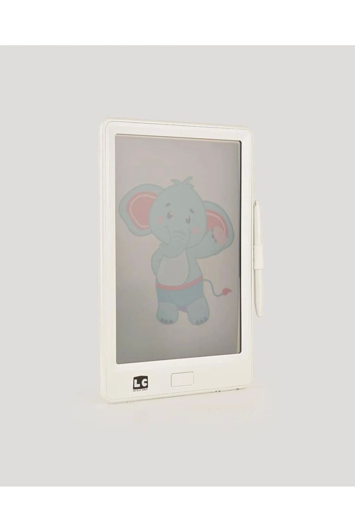 let's be child 10 inch Şeffaf LCD Dijital 4 Adet Çizim Kartlı Tablet-Eğitici Oyuncak