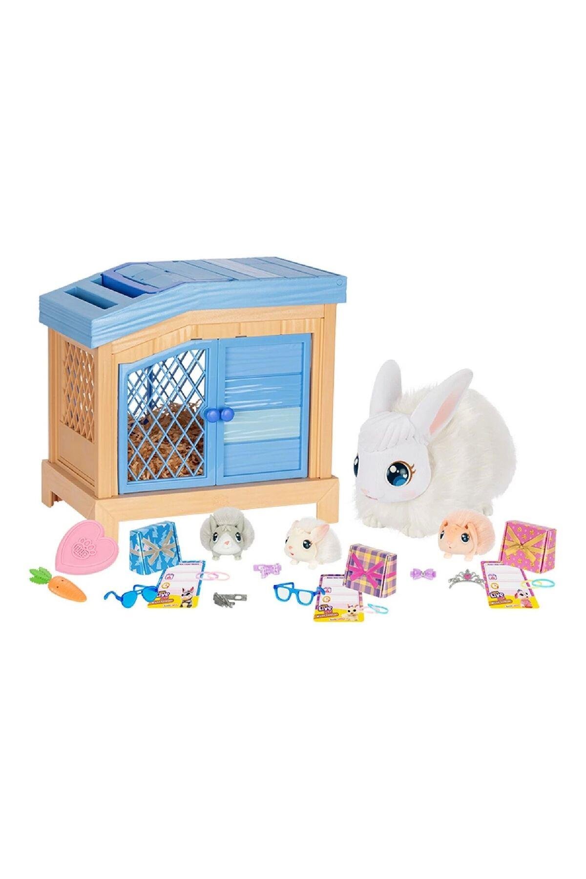 LLP Sesli ve Işıklı Anne ve Sürpriz Paket Yavruları Oyun Seti-Peluş Oyuncaklar