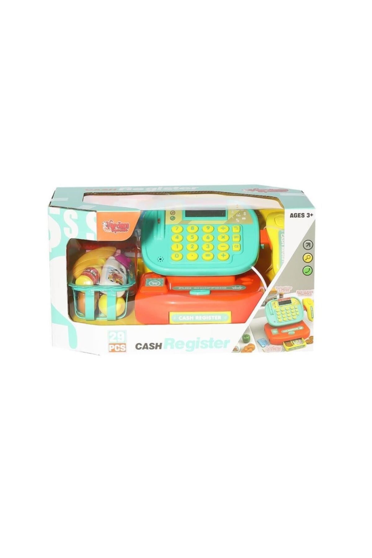 LS820A57-8 Işıklı Hesap Makineli Yazar Kasa -Vardem-Eğitici Oyuncak