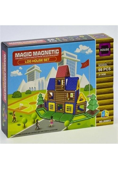 Magic Magnetic 66 Parça Çiftlik Evi Manyetik Lego 8873-Yapı Oyuncakları