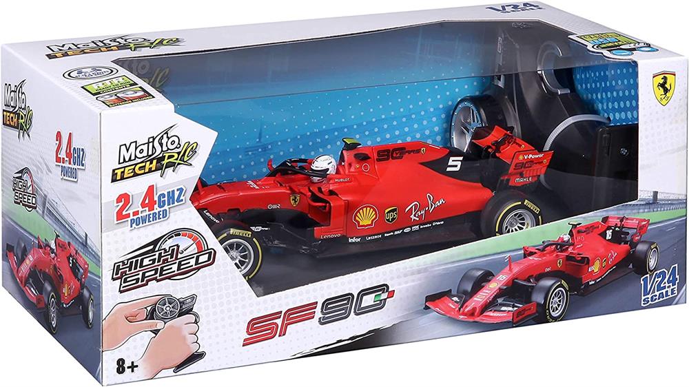Maisto 1:24 Premium Kumandalı 2019 F1 Ferrari SF90 Sebastian Vettel-Uzaktan Kumandalı Araçlar