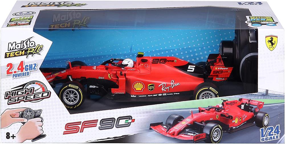 Maisto 1:24 Premium Kumandalı 2019 F1 Ferrari SF90 Sebastian Vettel-Uzaktan Kumandalı Araçlar
