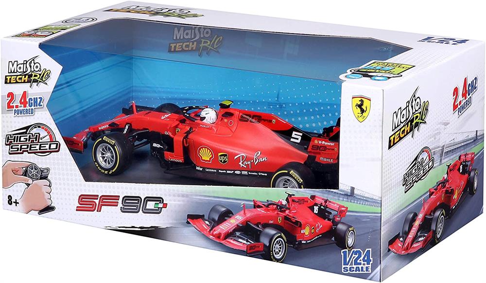 Maisto 1:24 Premium Kumandalı 2019 F1 Ferrari SF90 Sebastian Vettel-Uzaktan Kumandalı Araçlar