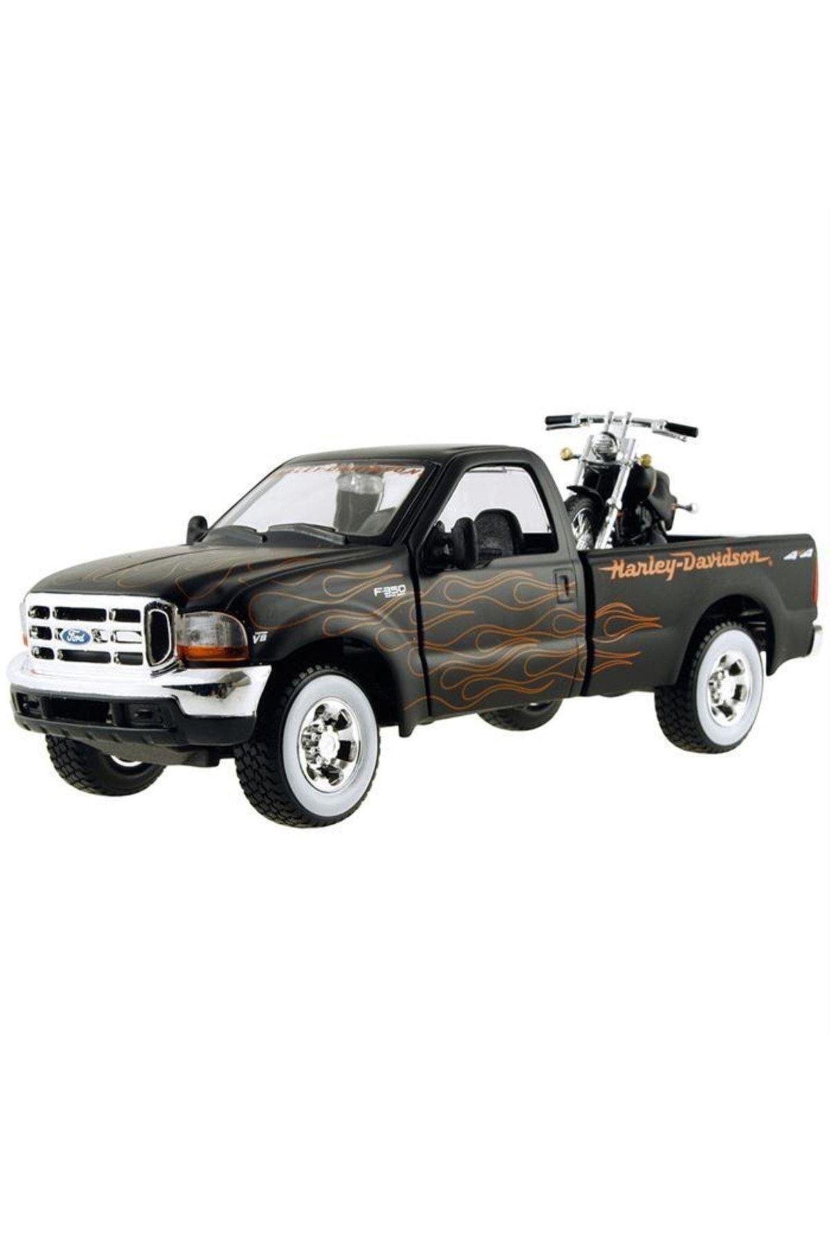 Maisto 1:27 1999 Ford F-350 Super Duty Pickup - Siyah-Maket Araçlar