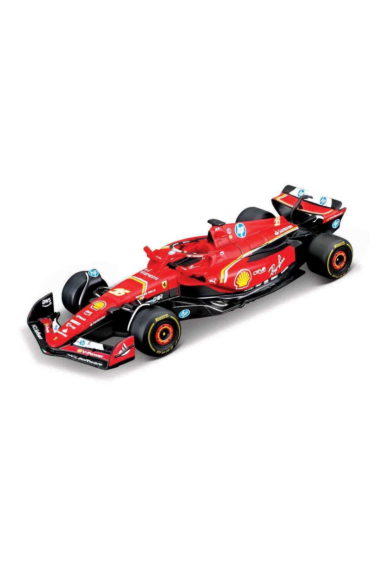 Maisto 1:41 Die-Cast Ferrari SF-24 Uzaktan Kumandalı Oyuncak Araba ve Pist Seti-Uzaktan Kumandalı Araçlar