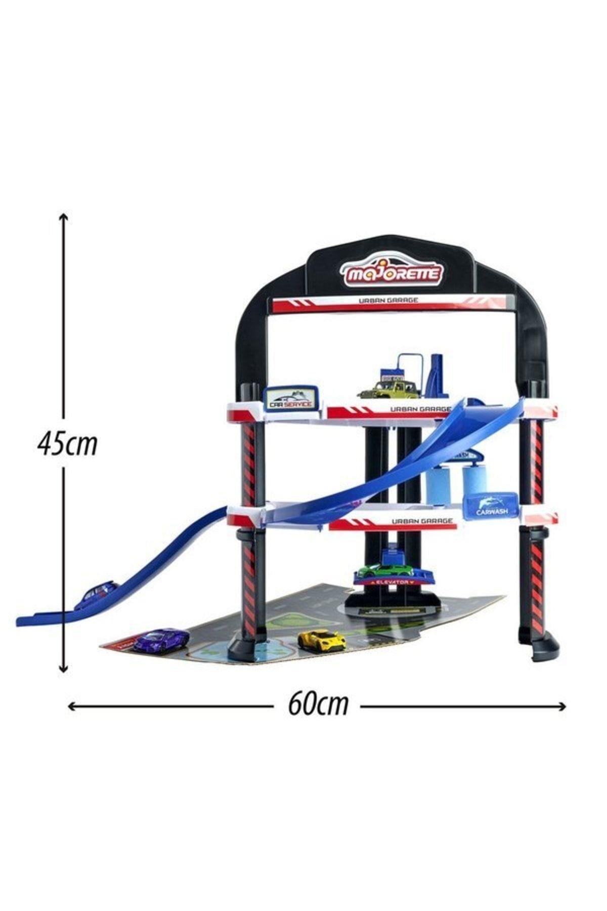 Majorette Urban Garage + 5 Cars-Araba Garaj ve Setleri