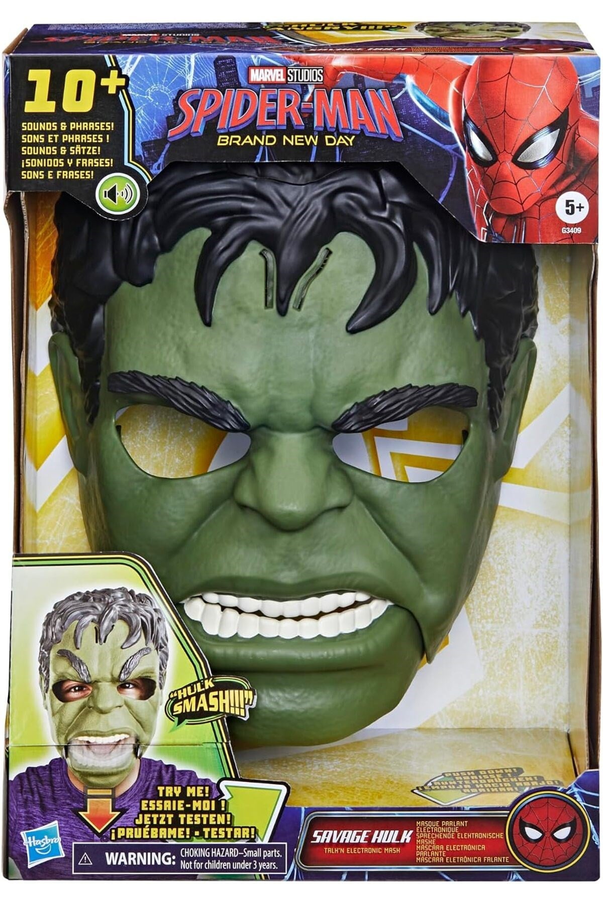 Marvel Hulk Konuşan Elektronik Maske G3409-Karakter Figürleri