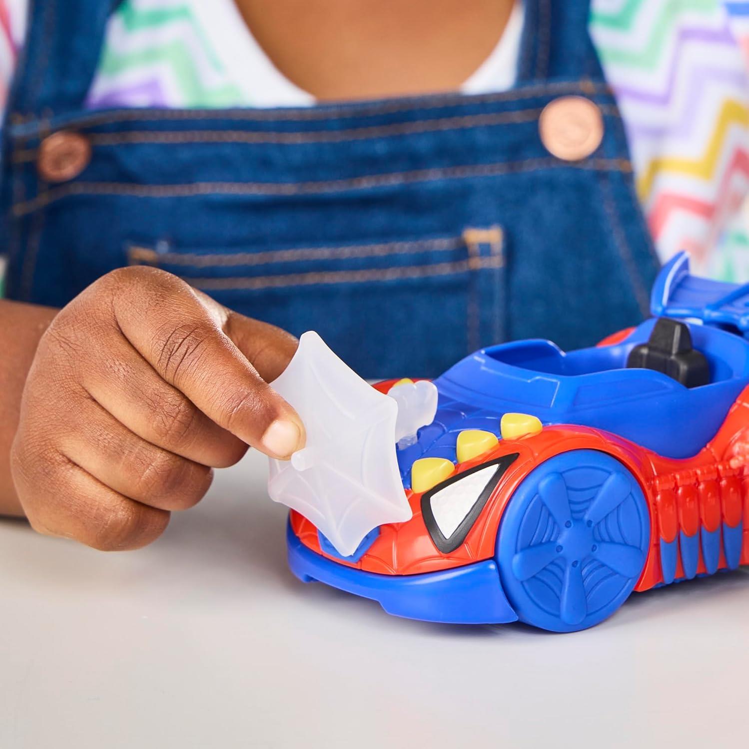 Marvel Spidey and His Amazing Friends Spidey Web Crawler Aksiyon Figürü ve Oyuncak Araba-Karakter Figürleri