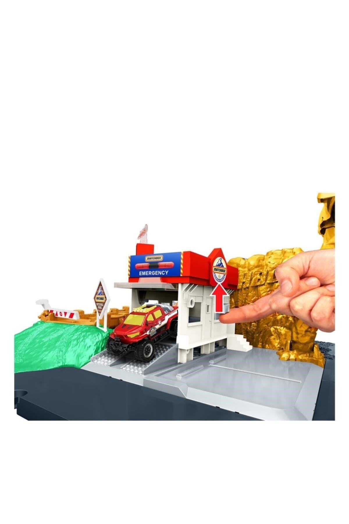 Matchbox Aksiyon Sürücüleri Aksiyon Sürücüleri  Kanyon Macerası Oyun Seti hhh32-Araba Garaj ve Setleri