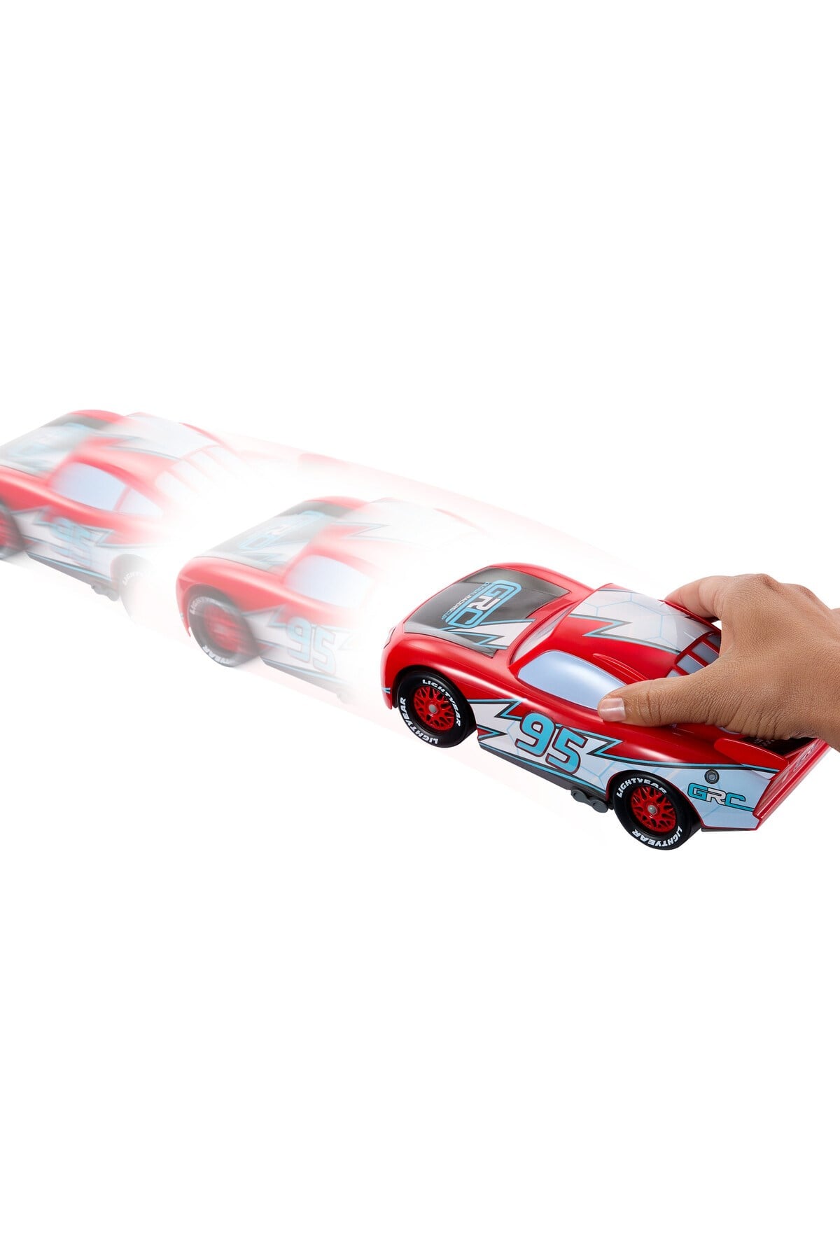 Mattel Cars Drift Atabilen Şimşek Mcqueen, 2 moda sahip oyuncak araç HXJ34-Oyuncak Arabalar ve Kamyonlar