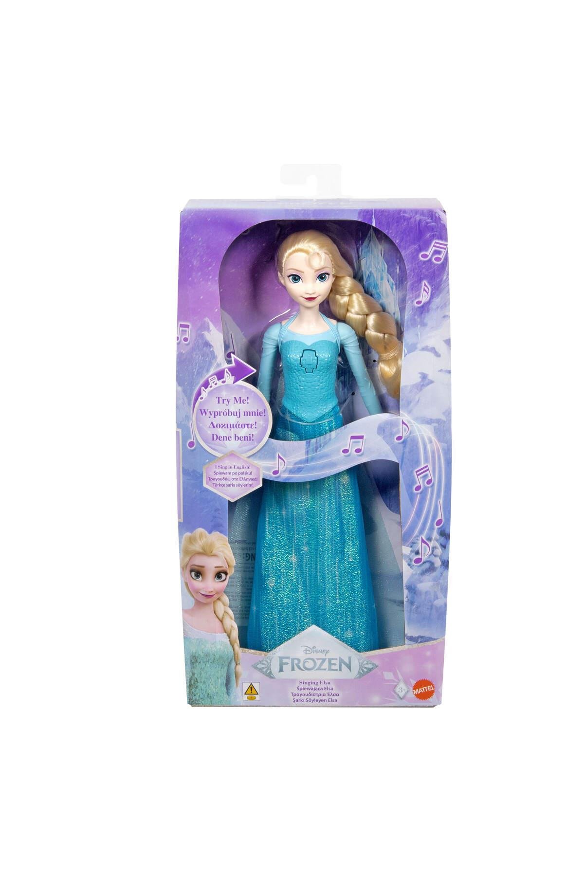 Mattel Disney Karlar Ülkesi Şarkı Söyleyen Elsa Bebek Filmdeki 'Let It Go' şarkısı ile JDX52-Oyuncak Bebekler