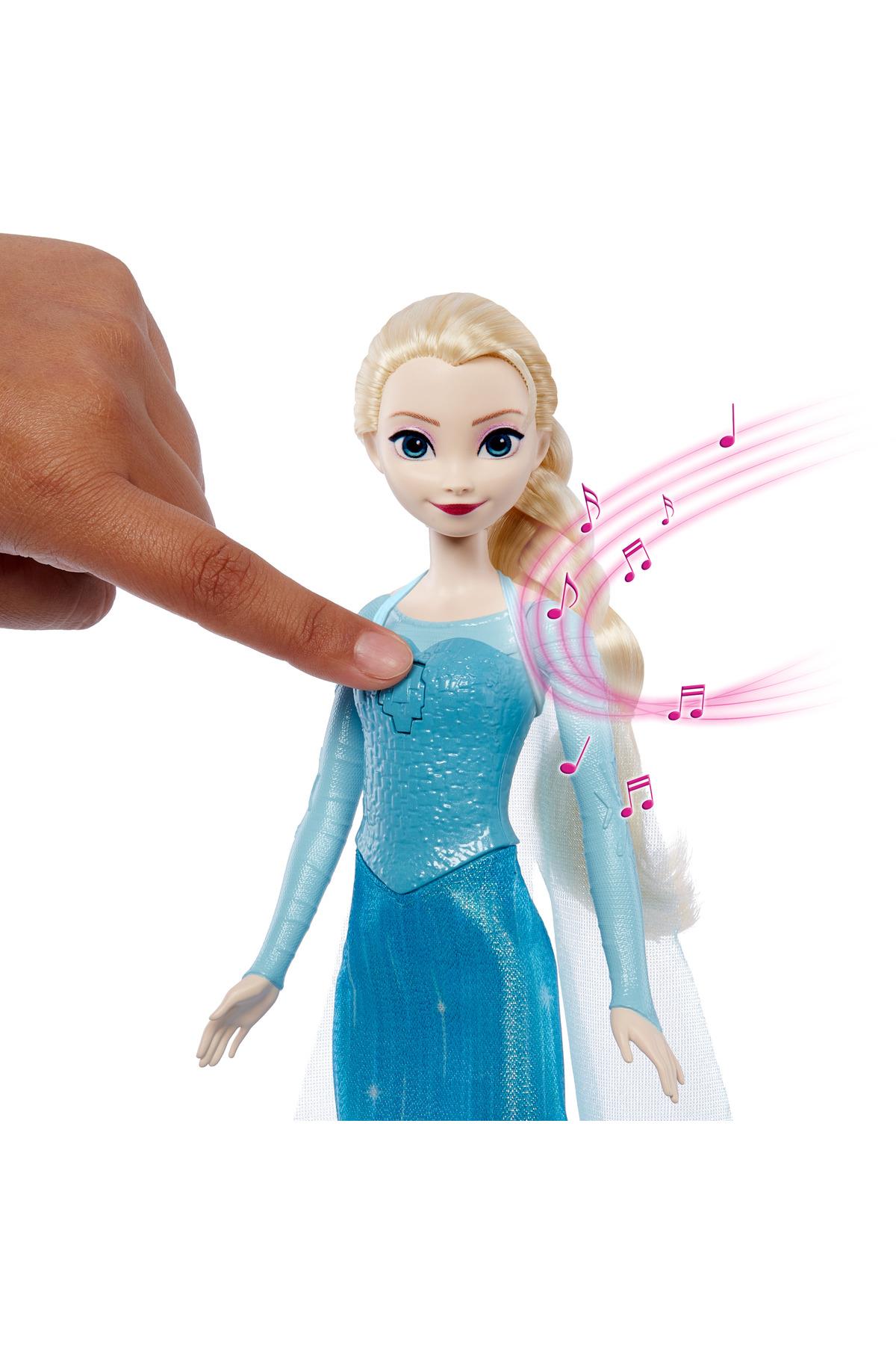 Mattel Disney Karlar Ülkesi Şarkı Söyleyen Elsa Bebek Filmdeki 'Let It Go' şarkısı ile JDX52-Oyuncak Bebekler