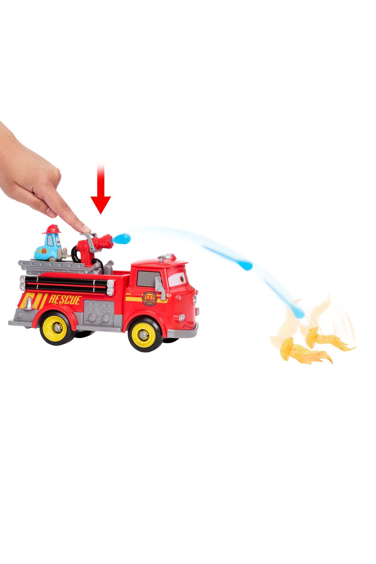 Mattel Disney ve Pixar Cars Radyatör Kasabası Hızlı Kahramanlar İtfaiyeci Red ve Guido Seti JFL54-Oyuncak Arabalar ve Kamyonlar