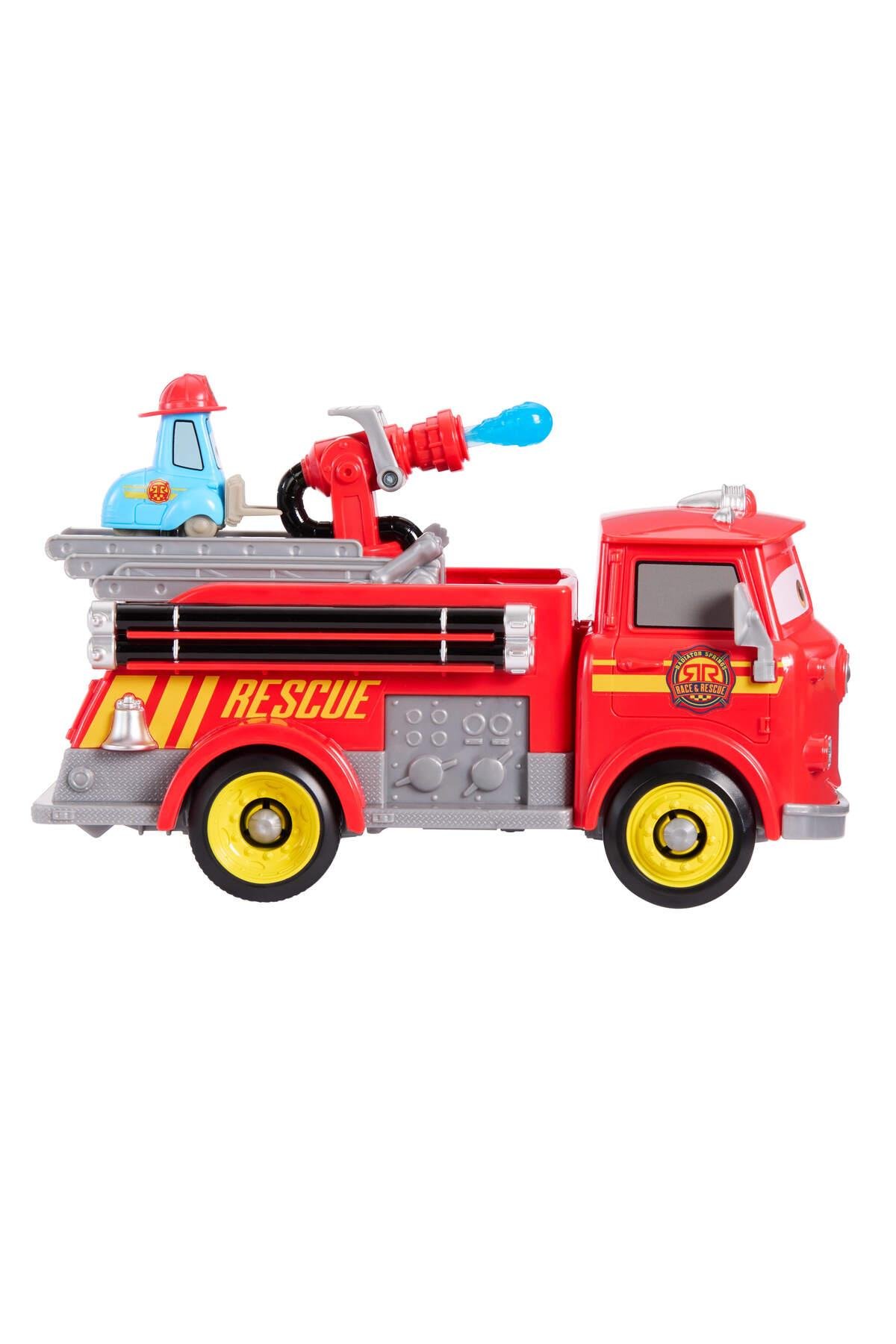 Mattel Disney ve Pixar Cars Radyatör Kasabası Hızlı Kahramanlar İtfaiyeci Red ve Guido Seti JFL54-Oyuncak Arabalar ve Kamyonlar