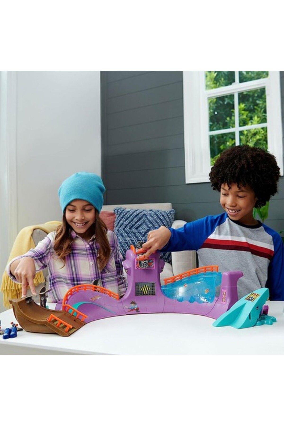 mattel Hot Wheels Skate Ahtapot Kaykay Parkı Oyun Seti-Araba Garaj ve Setleri