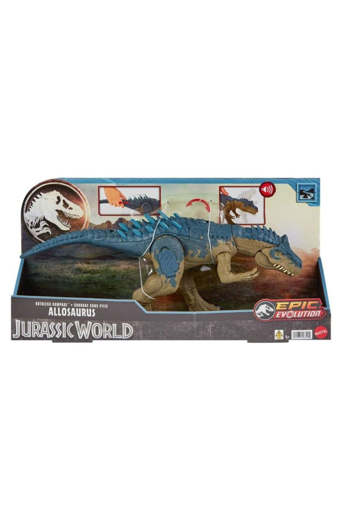Mattel Jurassic World Süper Güçlü Allosaurus Figürü HRX50-Hayvan Figürleri