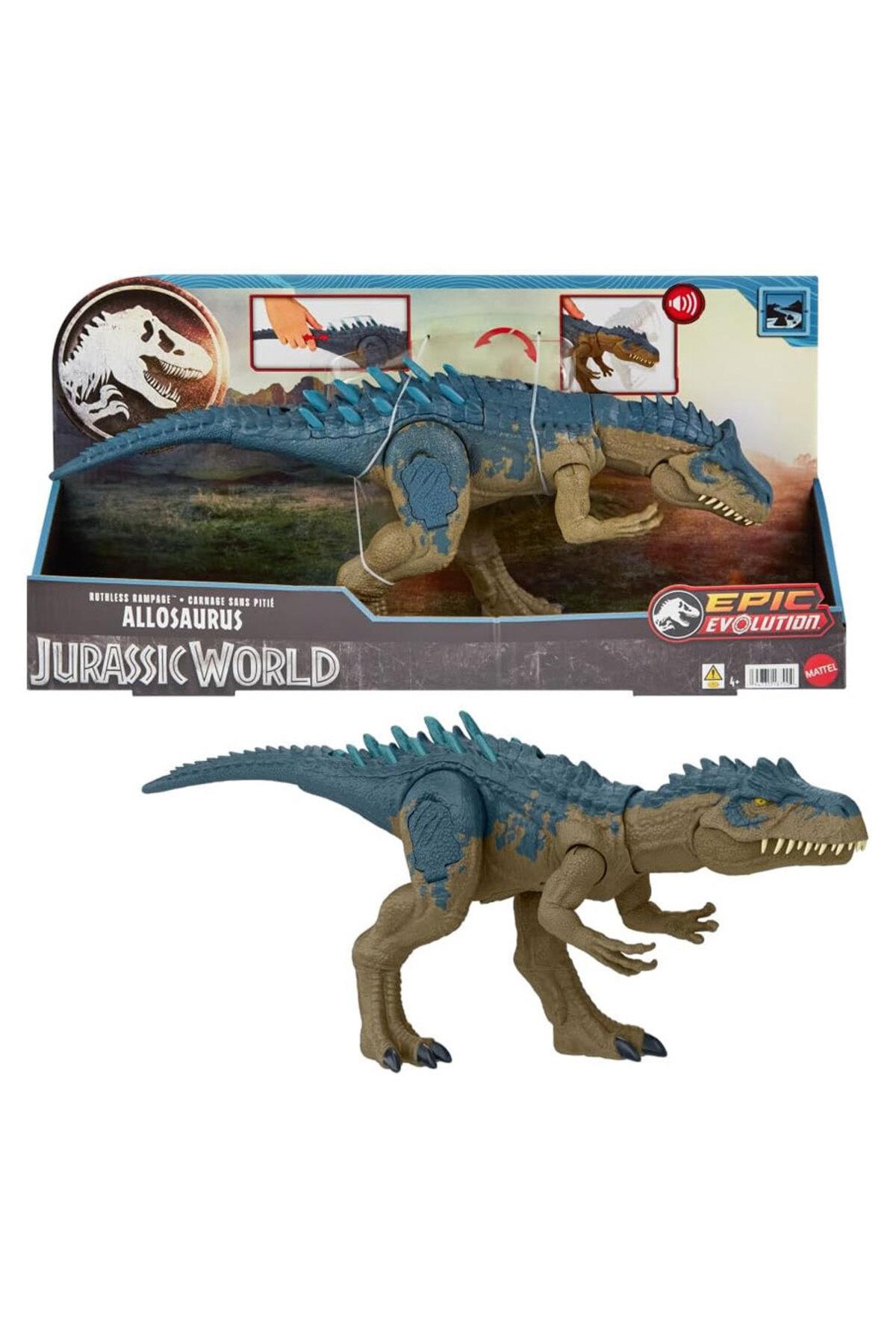 Mattel Jurassic World Süper Güçlü Allosaurus Figürü HRX50-Hayvan Figürleri