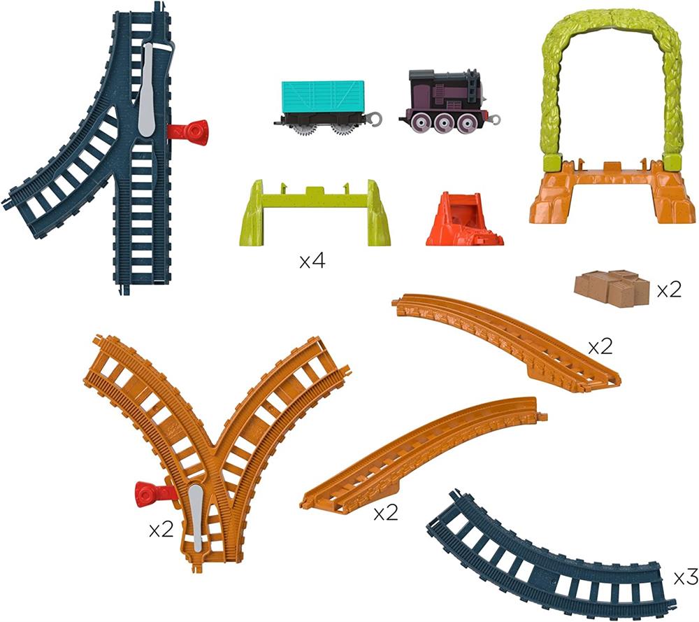 Mattel Thomas Ve Arkadaşları Tren Seti HGY82 HGY85-Araba Garaj ve Setleri