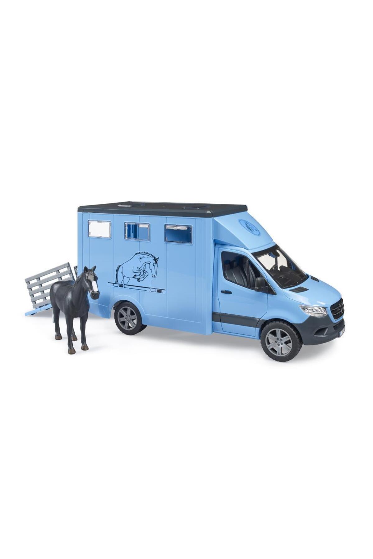 MB Sprinter Animal Transporter with Horse 02674-Oyuncak Arabalar ve Kamyonlar
