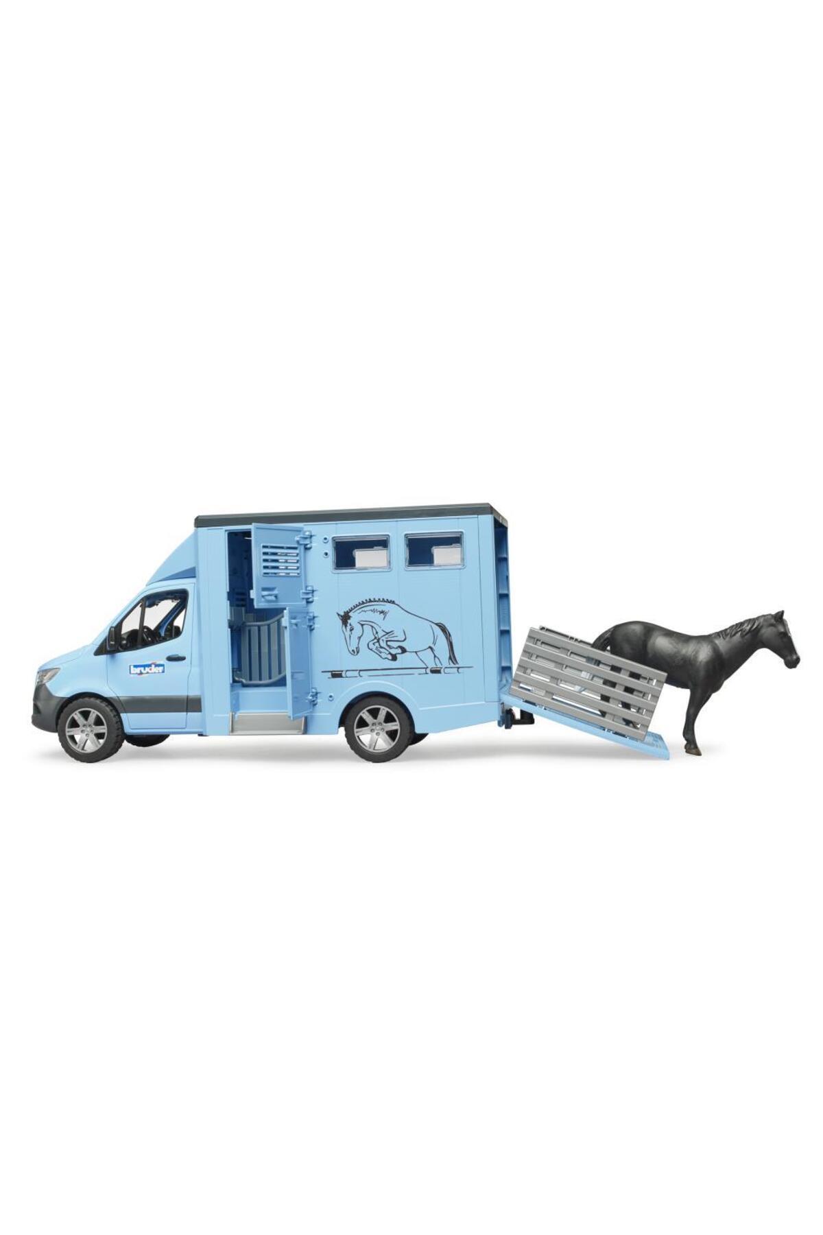 MB Sprinter Animal Transporter with Horse 02674-Oyuncak Arabalar ve Kamyonlar