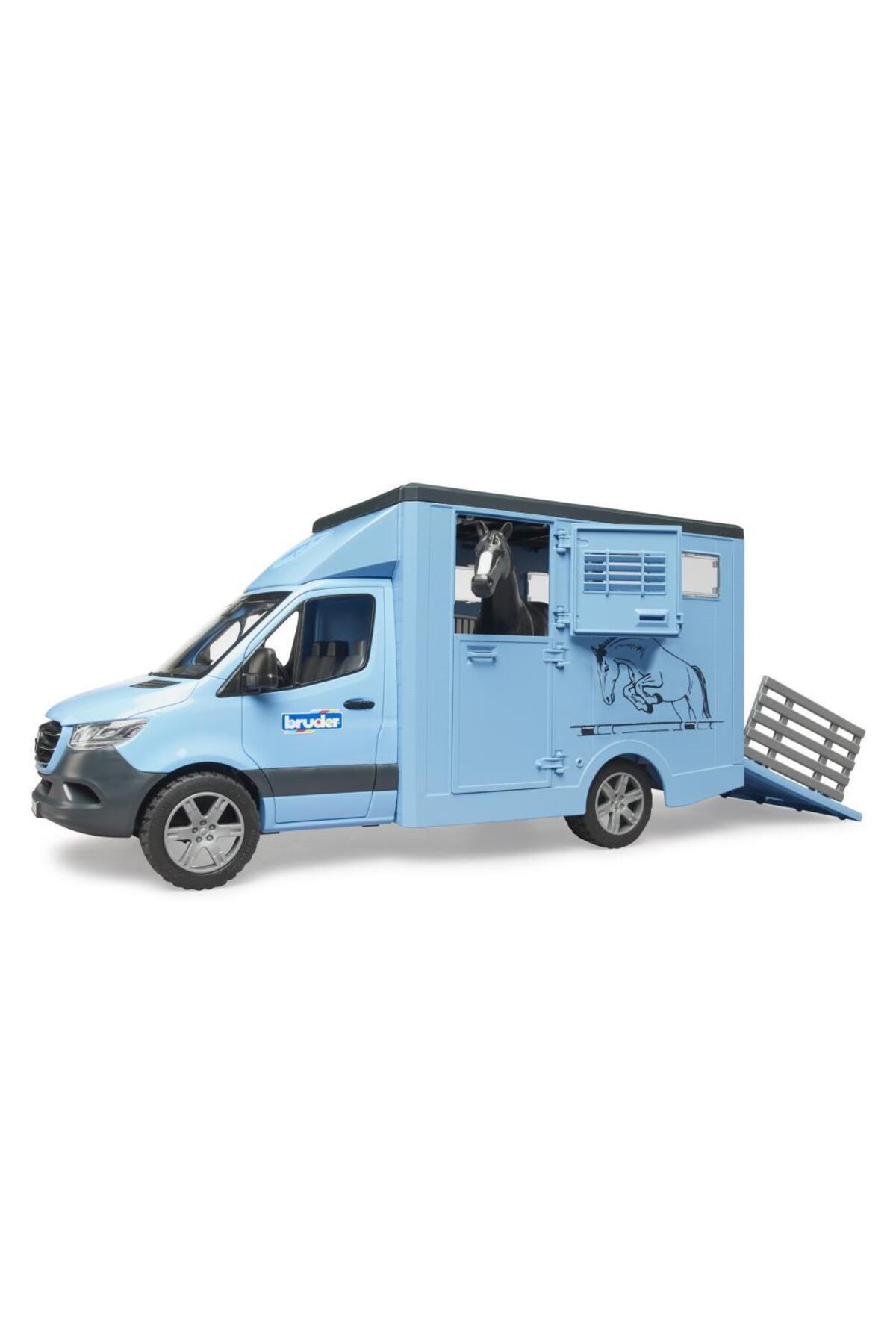 MB Sprinter Animal Transporter with Horse 02674-Oyuncak Arabalar ve Kamyonlar
