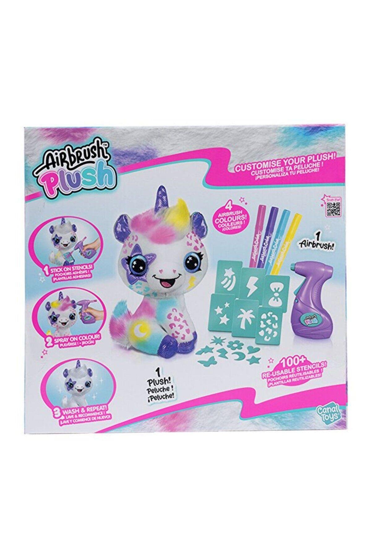 Mega Oyuncak Airbrush Plush Peluş Unicorn OFG228-Peluş Oyuncaklar