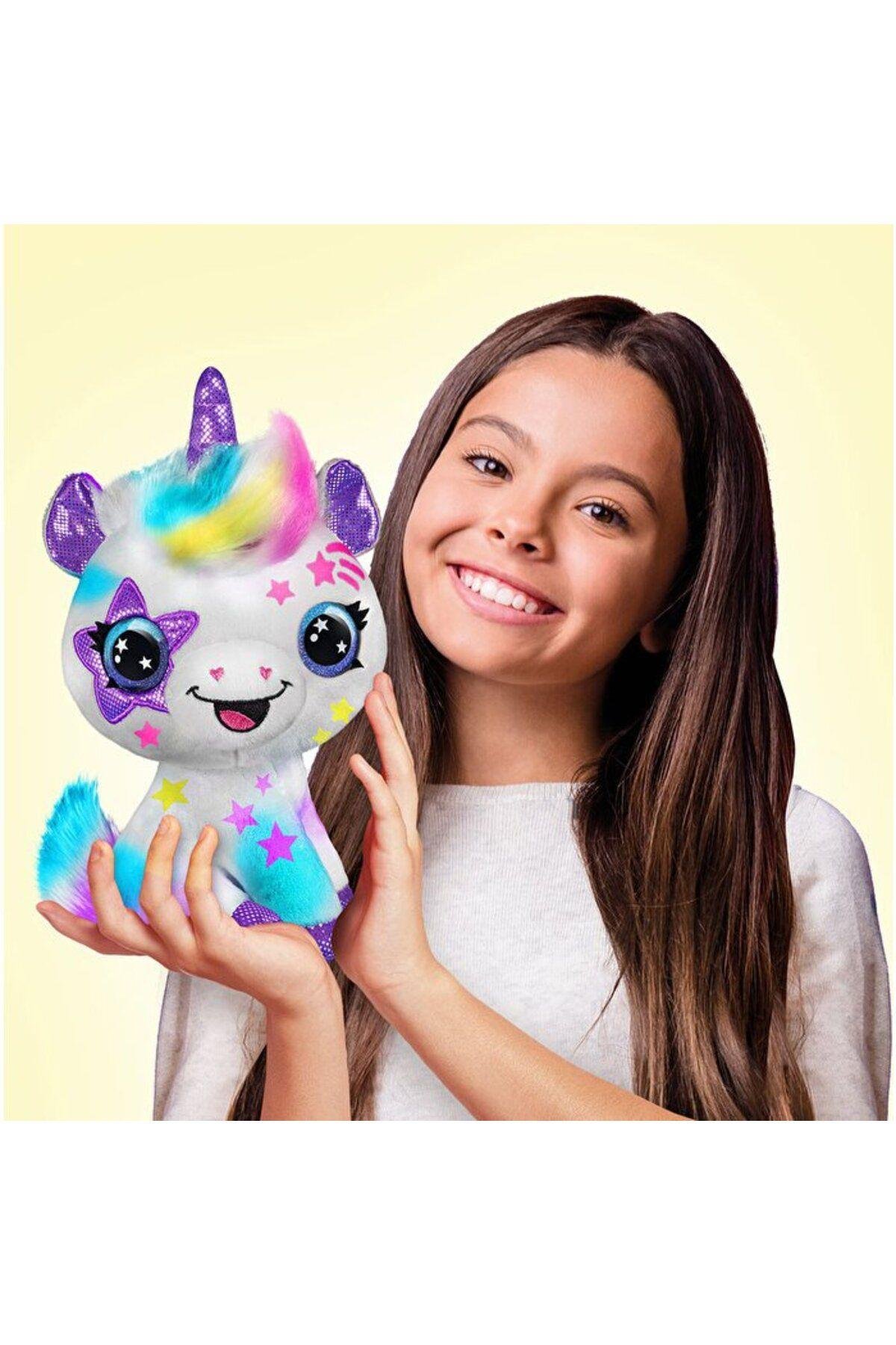 Mega Oyuncak Airbrush Plush Peluş Unicorn OFG228-Peluş Oyuncaklar
