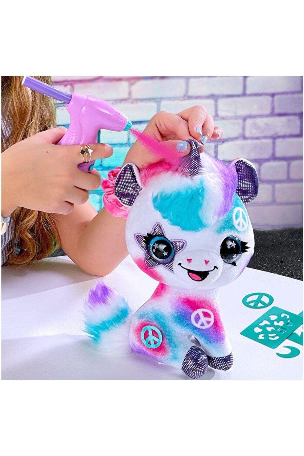 Mega Oyuncak Airbrush Plush Peluş Unicorn OFG228-Peluş Oyuncaklar