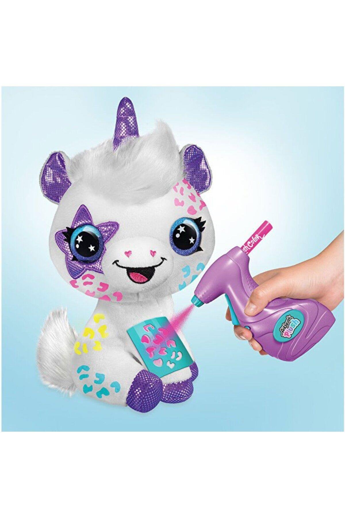 Mega Oyuncak Airbrush Plush Peluş Unicorn OFG228-Peluş Oyuncaklar