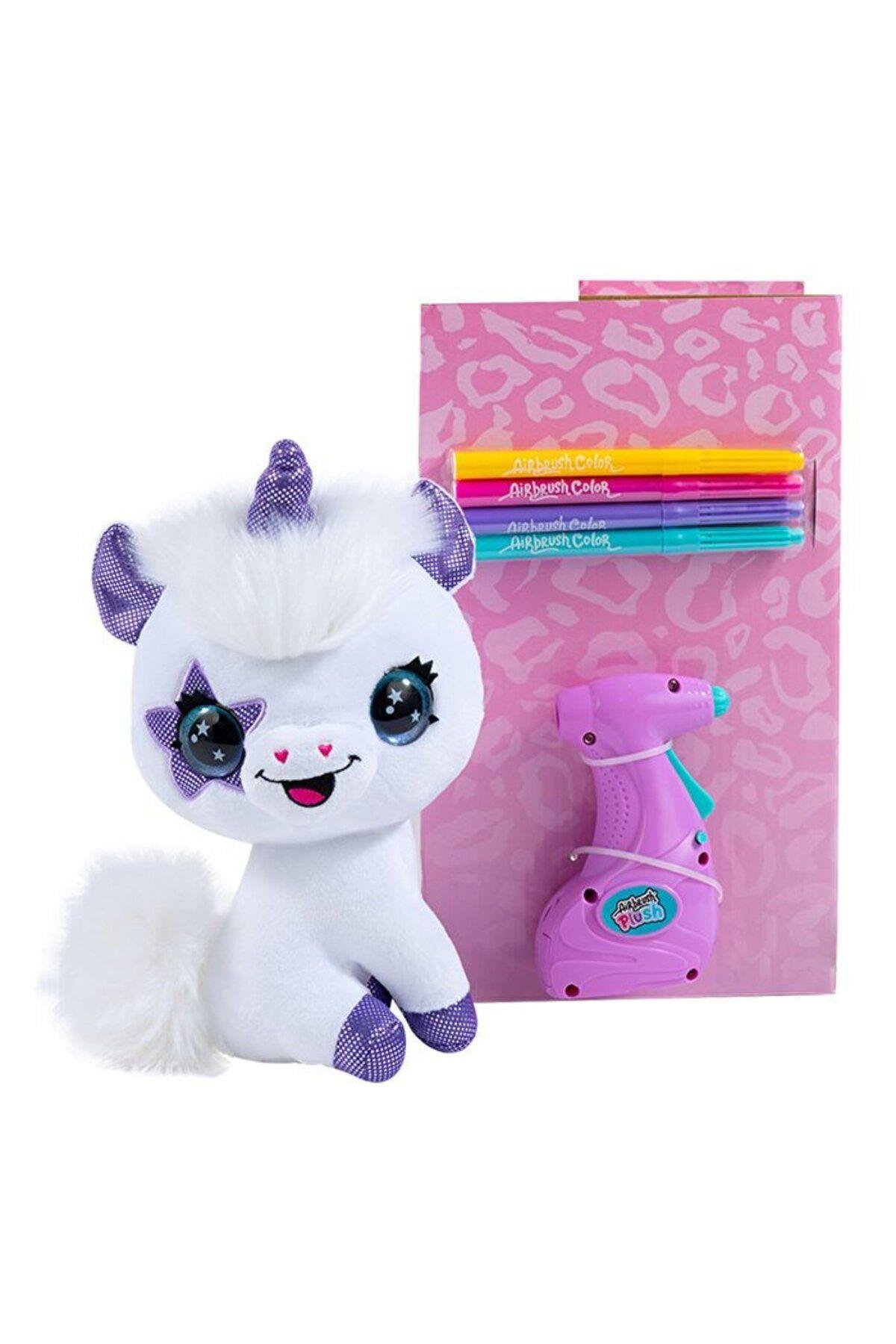 Mega Oyuncak Airbrush Plush Peluş Unicorn OFG228-Peluş Oyuncaklar
