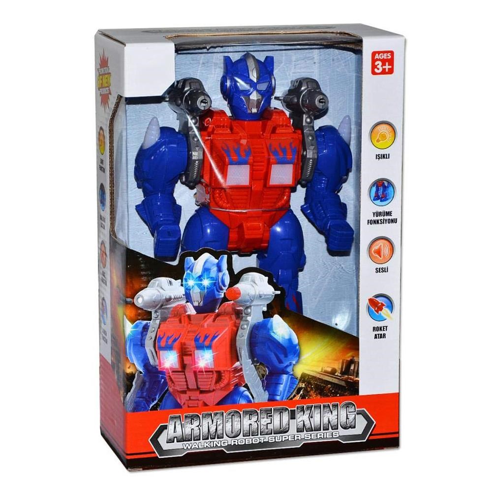 Mega Oyuncak Hareketli Sesli Ve Işıklı Füze Atan Robot-Eğitici Oyuncaklar